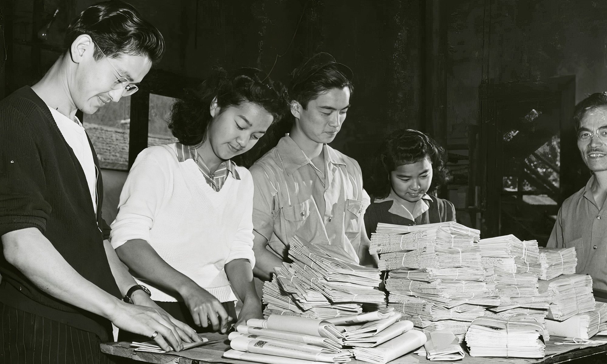 The New Canadian staff, 1943